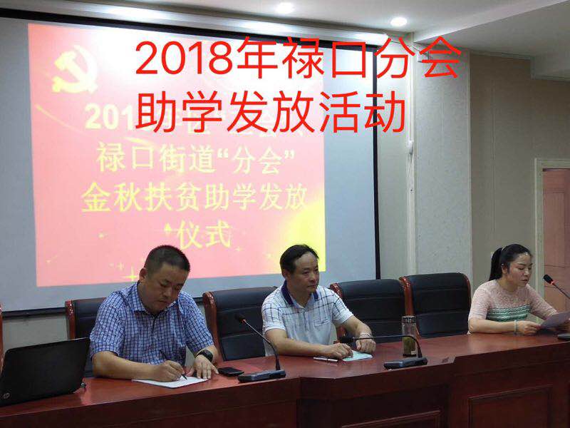 江宁区"三会"禄口街道分会助学扶贫